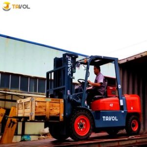 Empilhadeira diesel de mastro duplo ou triplo 2,5, 3, 3,5, 4, 5 ton