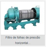 FILTRO DE FOLHAS DE PRESSAO HORIZONTAL