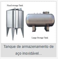 TANQUE DE ARMAZENAMENTO DE AÇO INOXIDAVEL